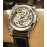 Men's Golden-Tone Automatic Carved Hollow Skeleton Dial Mechanical Watch