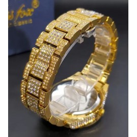 Rhinestone Dial, Zinc Alloy Strap, Business Quartz Watch