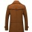 Men's Mid-Length Double Collar Business Fleece Coat