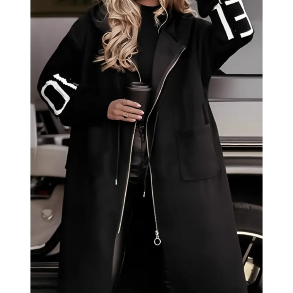 Women's All Season Casual Hooded Coat