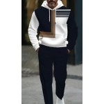 Stylish Men's Casual 2pcs Hooded Sweatsuit