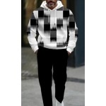 Stylish Men's 2pcs Hooded Casual High Fashion Sport Suit