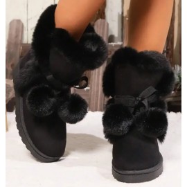 Women's Stylish Slip-Resistant Fluffy Winter Ankle Boots