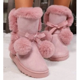 Women's Stylish Slip-Resistant Fluffy Winter Ankle Boots