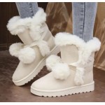 Women's Stylish Slip-Resistant Fluffy Winter Ankle Boots