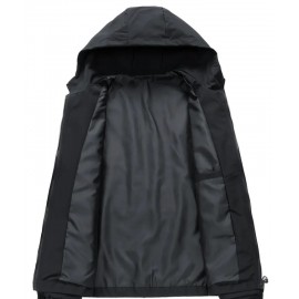 Men's High Fashion Non-Stretch Casual Hooded Jacket