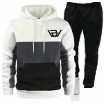 Russ Wears Stylish Two-Piece Hooded Tracksuit