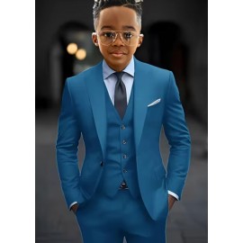 Boy's High Quality Single-Breasted Three-Piece Suit