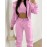 Women's High Fashion Long Sleeve Hooded Three Piece Sweat Suit