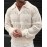 Men's Breathable Translucent Knit Pullover Casual Sweater