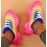 Women's High Fashion Rainbow Platform Casual Running Shoes