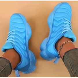 Women's High Fashion Rainbow Platform Casual Running Shoes