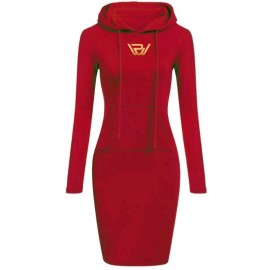 Stylish Pullover Casual Hooded Mini Dress
