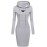 Stylish Pullover Casual Hooded Mini Dress