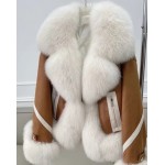 Fashionable Women's Insulated Winter Fur Jacket