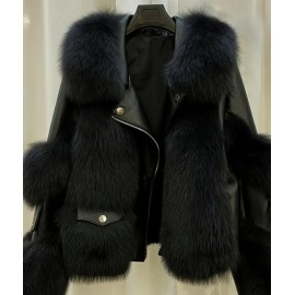 Women's Elegant Loose Fit Fashionable Fur Jacket