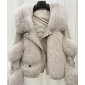 Women's Elegant Loose Fit Fashionable Fur Jacket