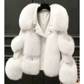 Women's Elegant Loose Fit Fashionable Fur Jacket