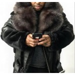 Men's Casual Winter Coat with Large Fur Collar