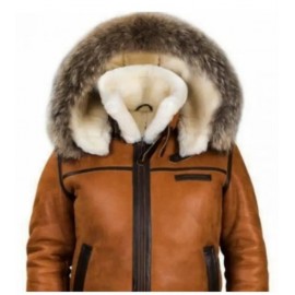 Men's Heavy Duty Thermal Loose Fit Winter Coat with Hooded Collar