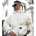 Men's Plush Cozy Fleece Lined Casual Hooded Sweater Jacket