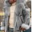 Men's Heavy weighted Insulated Casual Winter Coat with large fur collar 