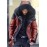 Men's Thick Plus-Size Hooded Fur Jacket with Fur like collar
