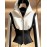 Women's Casual White and Black all season hooded jacket