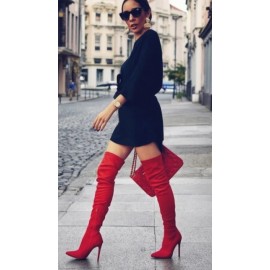 High Heel Stretch Fabric Over The Knee Fashion Boots