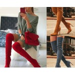 High Heel Stretch Fabric Over The Knee Fashion Boots