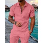 Men's Two-Piece Polo Short Sleeve Set