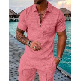 Men's Two-Piece Polo Short Sleeve Set
