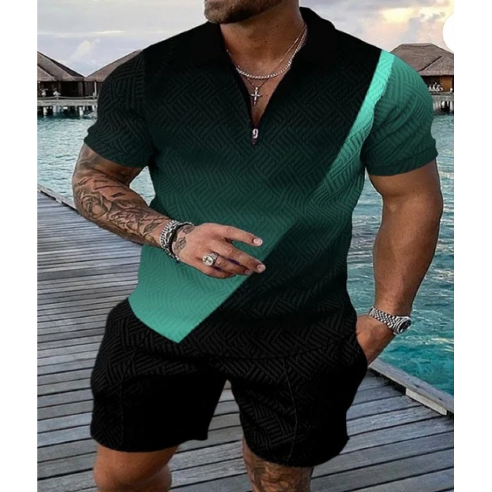 Russ-Wears-Men's Stylish Two-Piece Short Sleeve Set