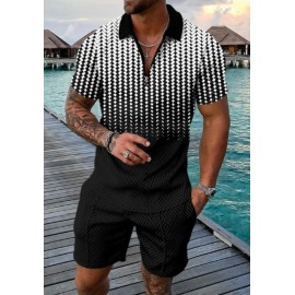 Russ-Wears-Men's Stylish Two-Piece Short Sleeve Set