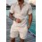 Men's Two-Piece Polo Short Sleeve Set