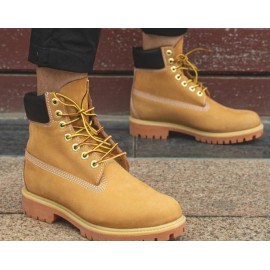 Men's High-Top British Style Leather Construction Boots