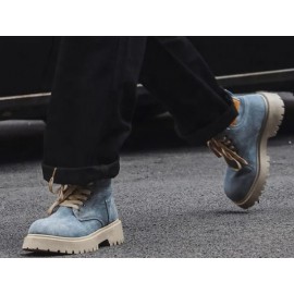 Russ Wears Casual Denim Winter Boots