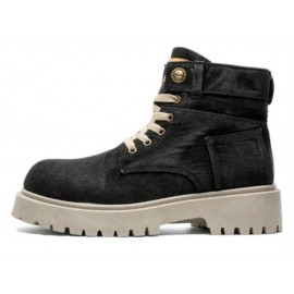 Russ Wears Casual Denim Winter Boots