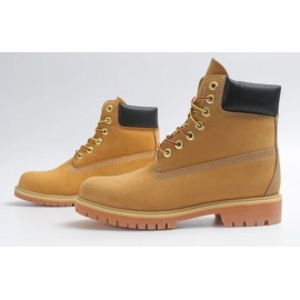 Men's High-Top British Style Leather Construction Boots