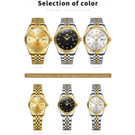 Men's Luxury Waterproof Gold Quartz Wristwatch
