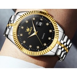 Men's Luxury Waterproof Gold Quartz Wristwatch