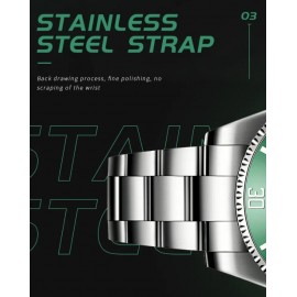 Russ Wears Stainless Steel Waterproof Men's Sport Wrist Watch