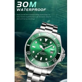 Russ Wears Stainless Steel Waterproof Men's Sport Wrist Watch