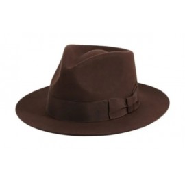 Unisex Wide Brim Wool Fedora Hat