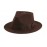 Unisex Wide Brim Wool Fedora Hat