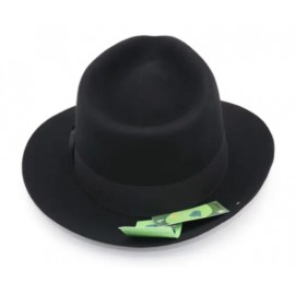 Unisex Wide Brim Wool Fedora Hat