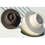 Unisex Wide Brim 100% Wool Still Rigid Fedora