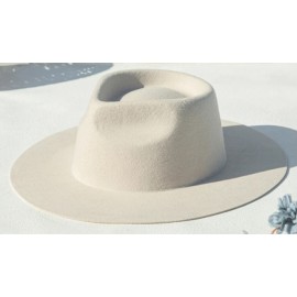 Unisex Wide Brim 100% Wool Still Rigid Fedora