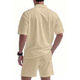 Russ Wears Casual Two-Piece Men's Short-Sleeved Short Set 