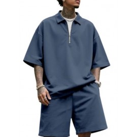 Russ Wears Casual Two-Piece Men's Short-Sleeved Short Set 